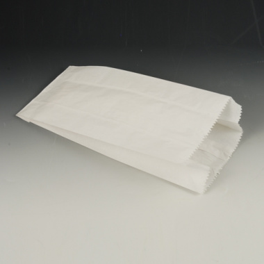 1000 Papierfaltenbeutel, Cellulose, gefädelt 21 cm x 10 cm x 5 cm weiss Füllinhalt 0,5 kg