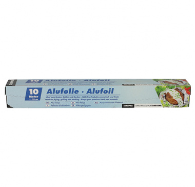 Alufolie 10 m x 30 cm in Faltschachtel