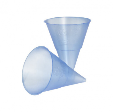 1000 Spitzbecher, PP 115 ml Ø 7,03 cm 9,5 cm blau Blue Cone