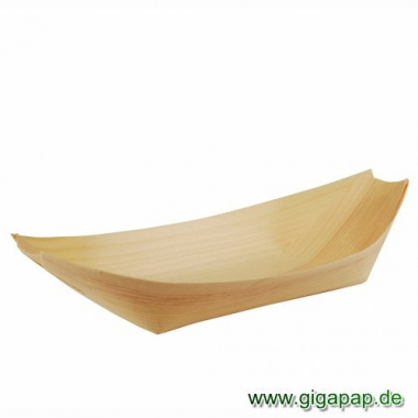 50 Fingerfood - Schalen, Holz 25 cm x 10 cm Schiffchen