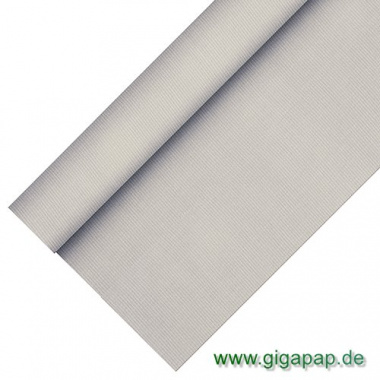 Tischdecke silber 25m x 1,18m stoffähnlich, Vlies soft selection plus abwaschbar