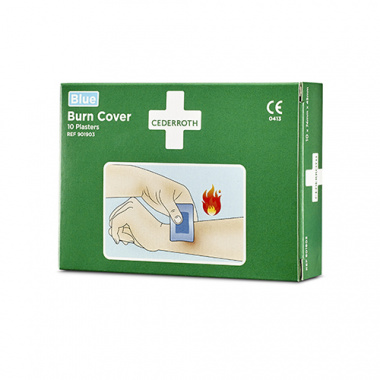 10 Cederroth Burn Cover, Hydrogelplaster 74 mm x 45 mm